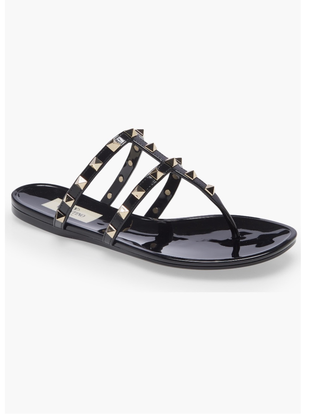 Valentino Garavani Rockstud Jelly Sandal Black Size 38 EU 8 US